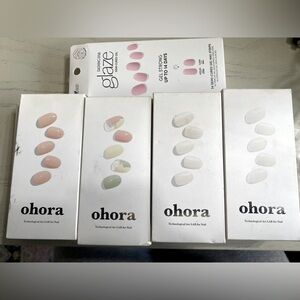 Set of SIX Ohora/Vanity Table nail wraps plus ONE set of Dashing Diva nail wraps